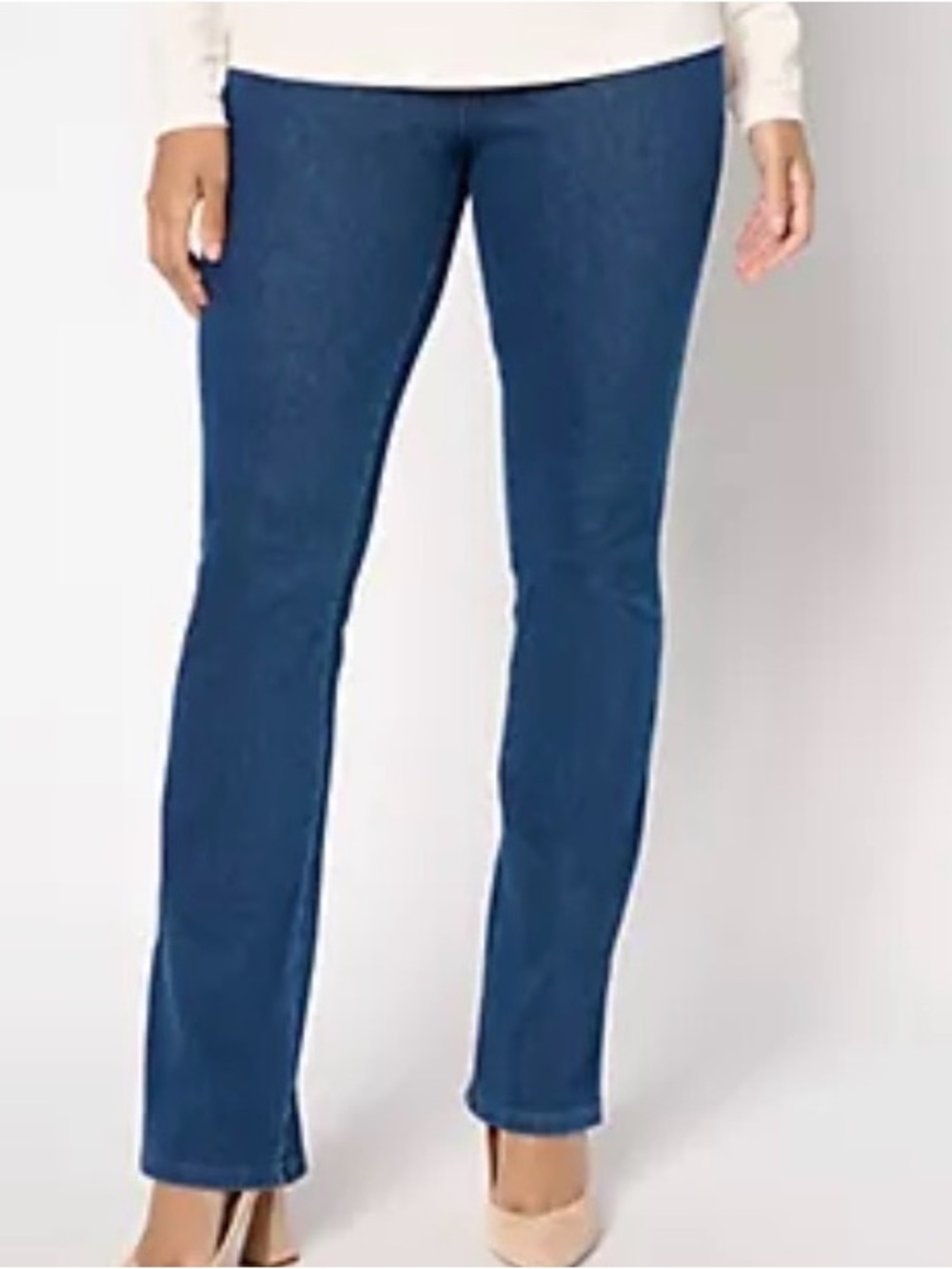 New Women With Control Prime Stretch Denim Boot Cut Pant / Small Petite / Defect